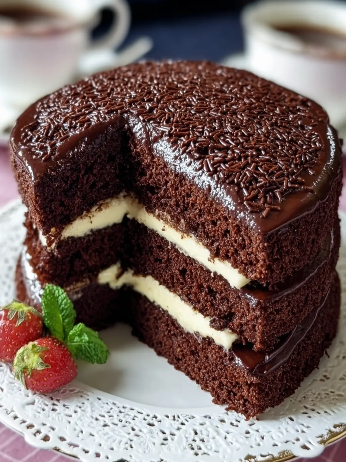 Moist Chocolate Layer Cake First Image