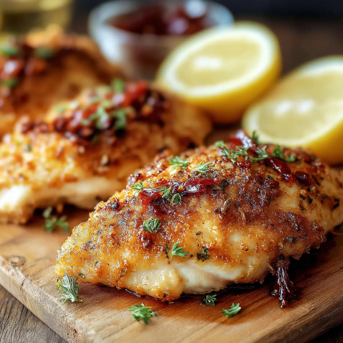Herb-Crusted Baked Chicken First Image