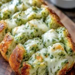 Cheesy Garlic Pesto Bread Recipe First Image