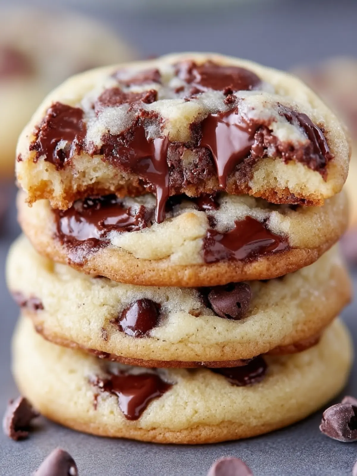 Thick Chocolate Chip Cookies Recipe First Image