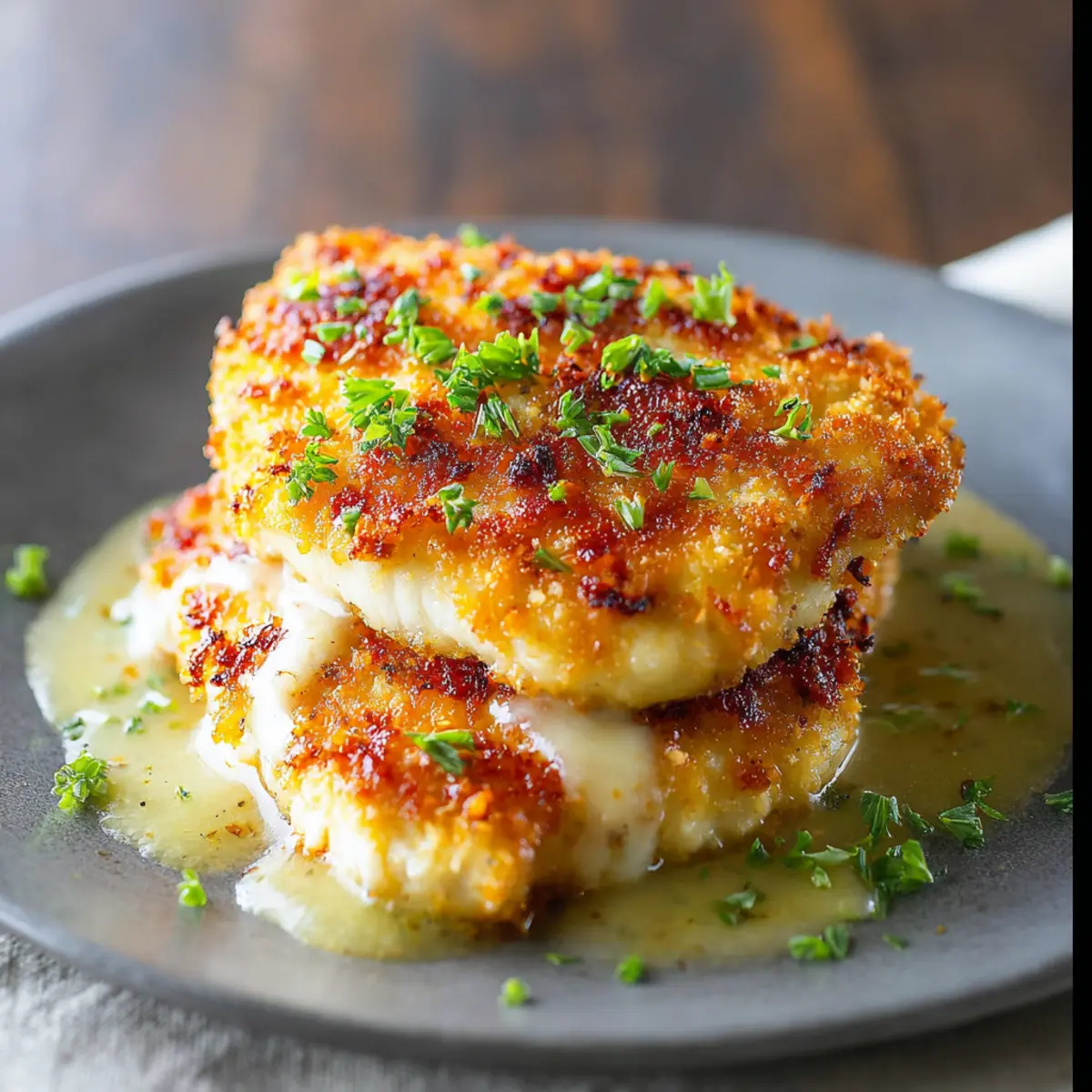Crispy Parmesan Crusted Chicken First Image