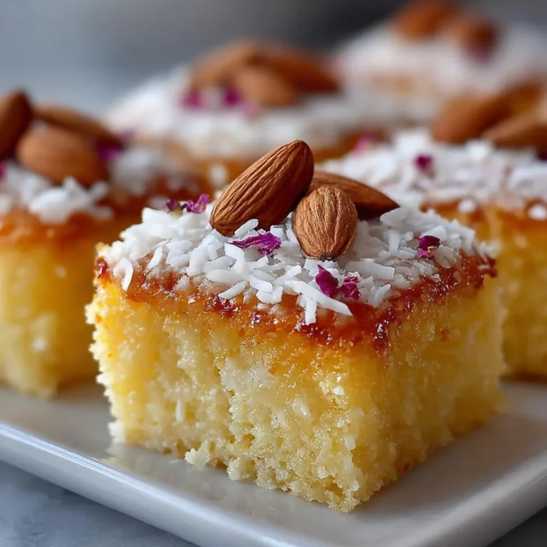 Moist Coconut Almond Cake Bars First Image