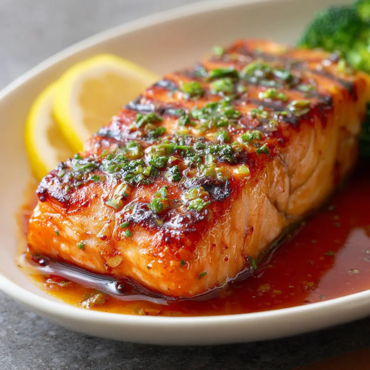 Grilled Glazed Salmon Fillet First Image