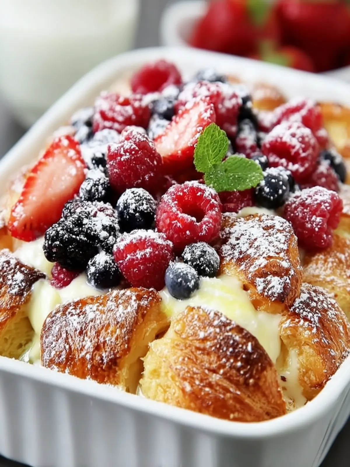 Mixed Berry Croissant Bake First Image