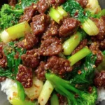 Stir-Fried Garlic Beef and Greens First Image
