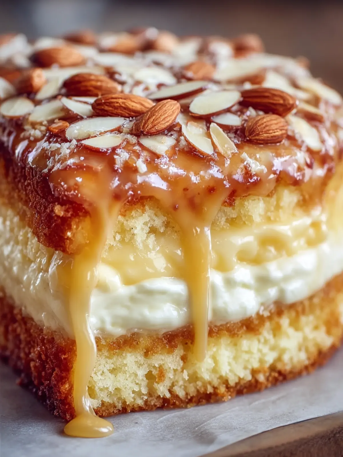 Caramel Almond Layer Cake First Image