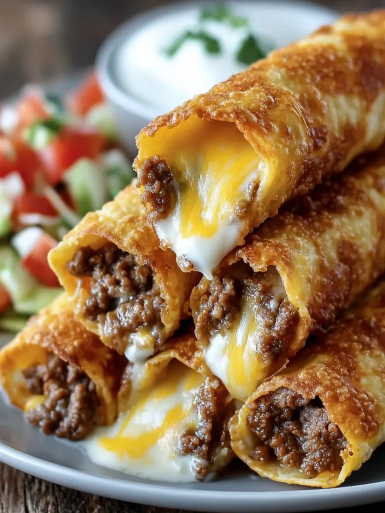 Crispy Beef and Cheese Taquitos First Image