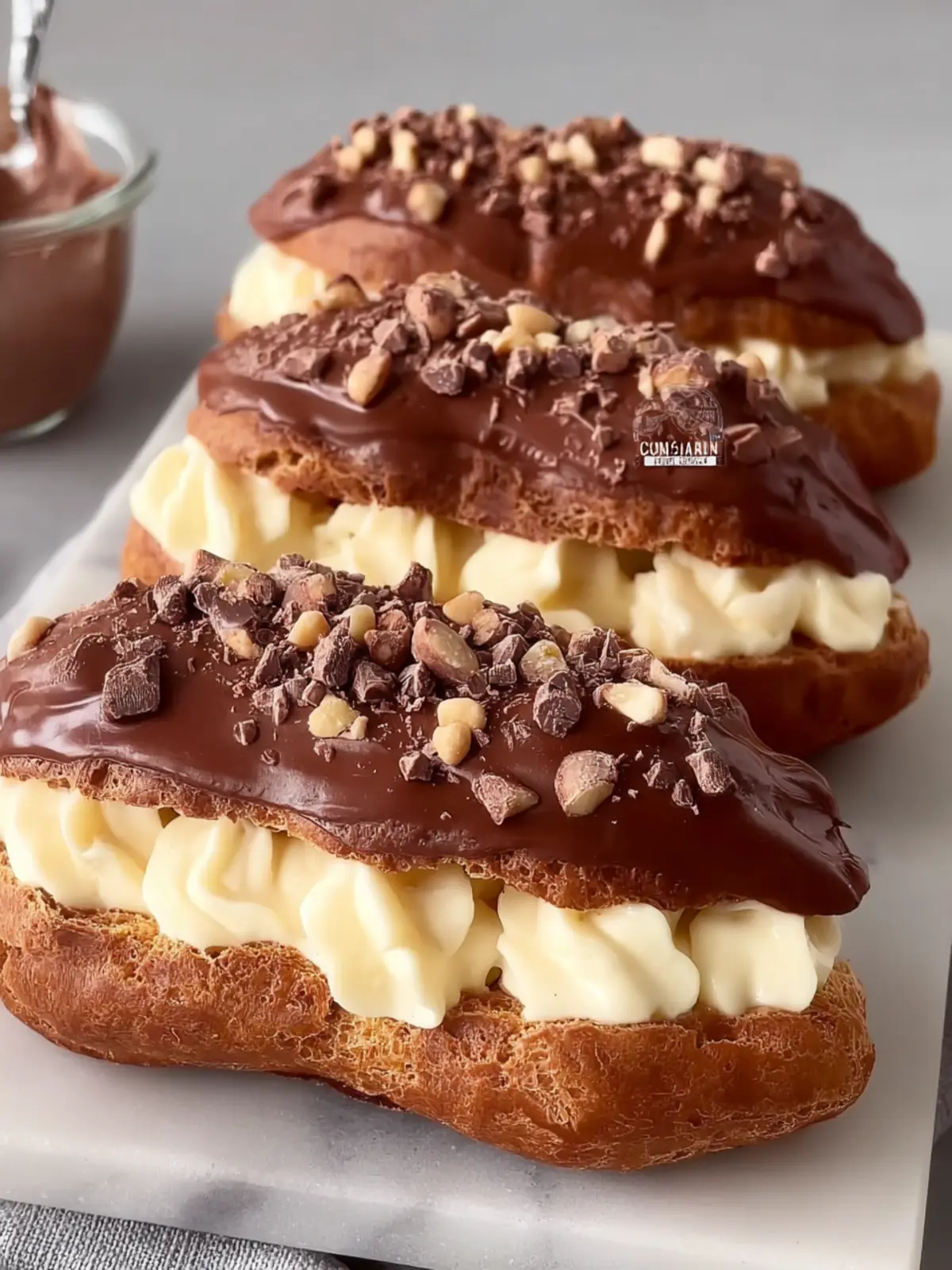 Chocolate Choux Pastry Éclairs First Image