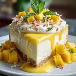 Tropical Mango Coconut Cheesecake First Image