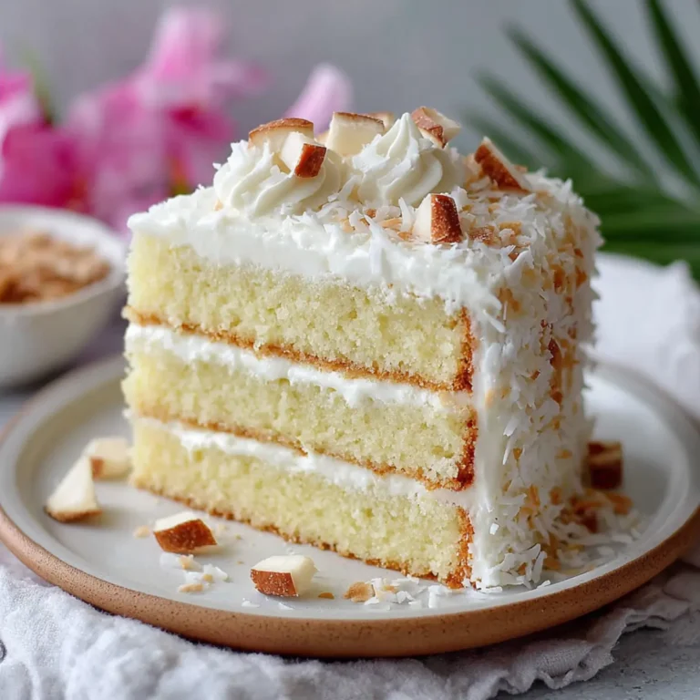 Fluffy Coconut Layer Cake First Image