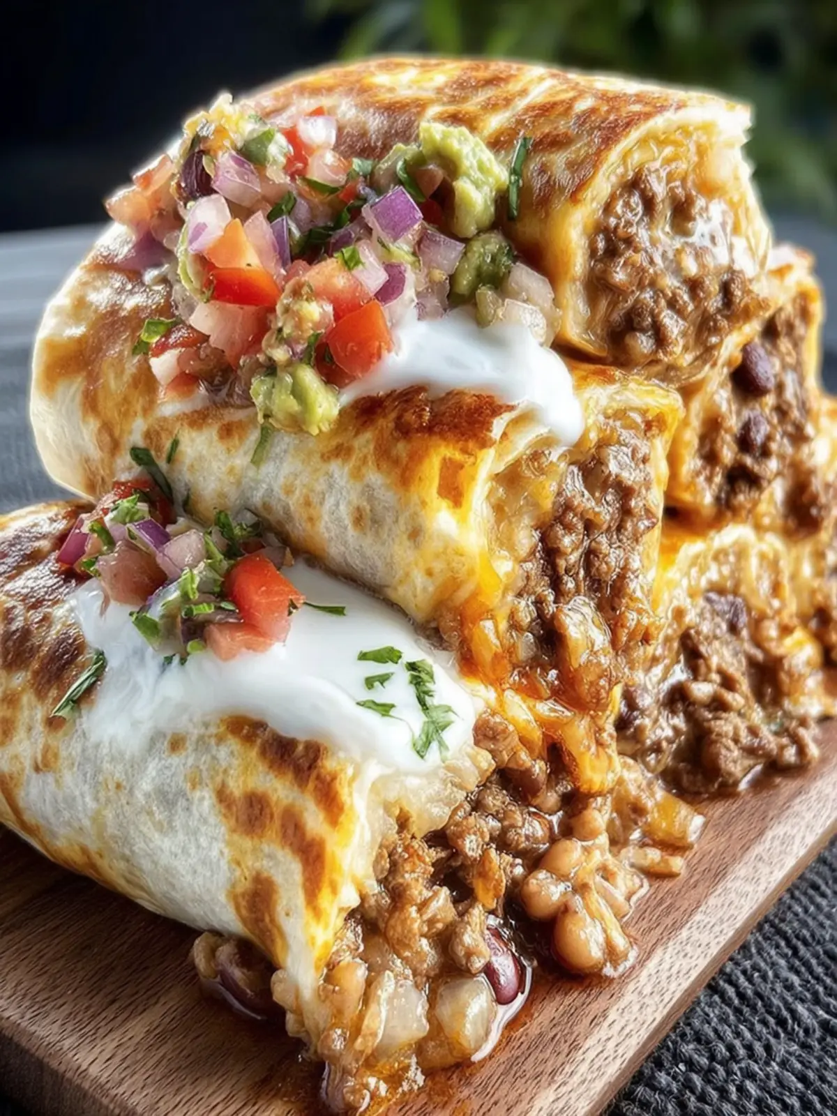 Hearty Meat and Bean Burritos First Image