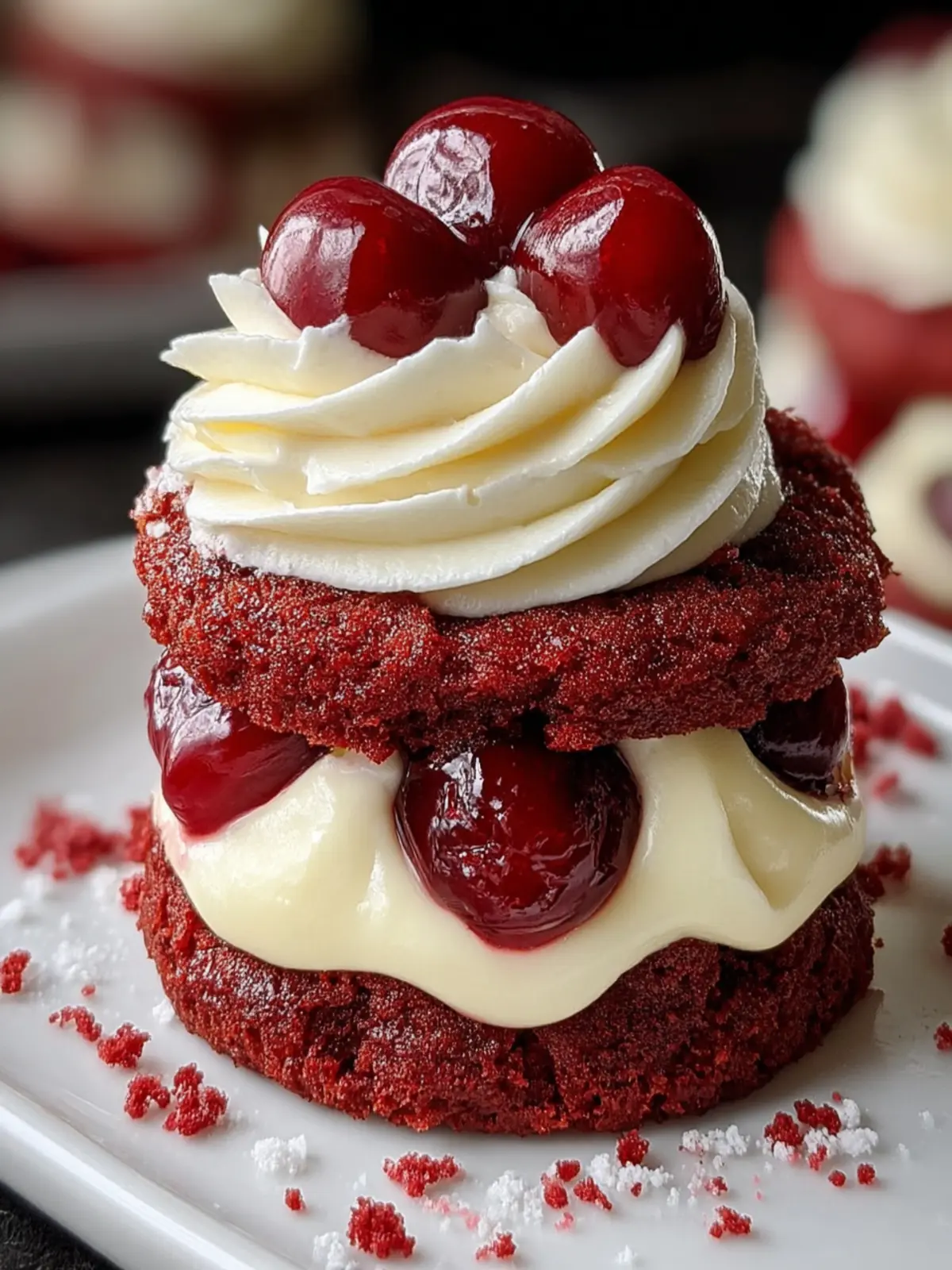 Red Velvet Cherry Mini Cake First Image