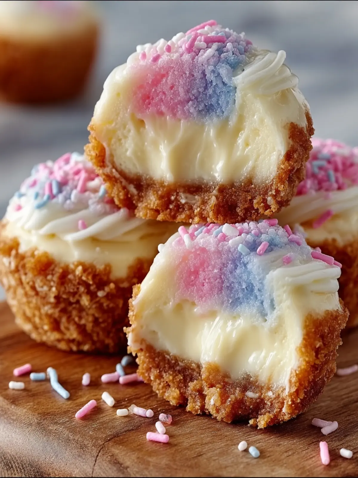 Unicorn-Themed Cheesecake Bites Recipe First Image