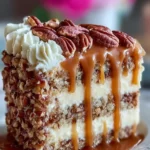 Caramel Pecan Layer Cake Recipe First Image