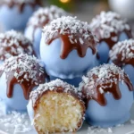 Blue Chocolate Coconut Truffles First Image