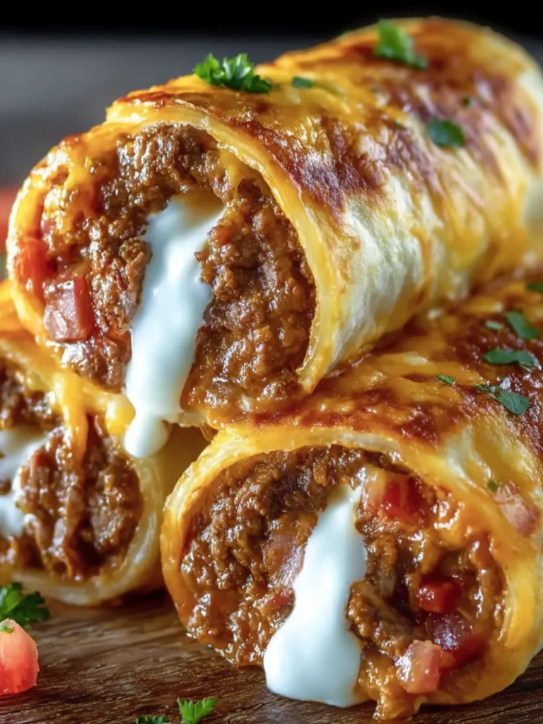 Cheesy Beef Enchilada Roll-Ups First Image