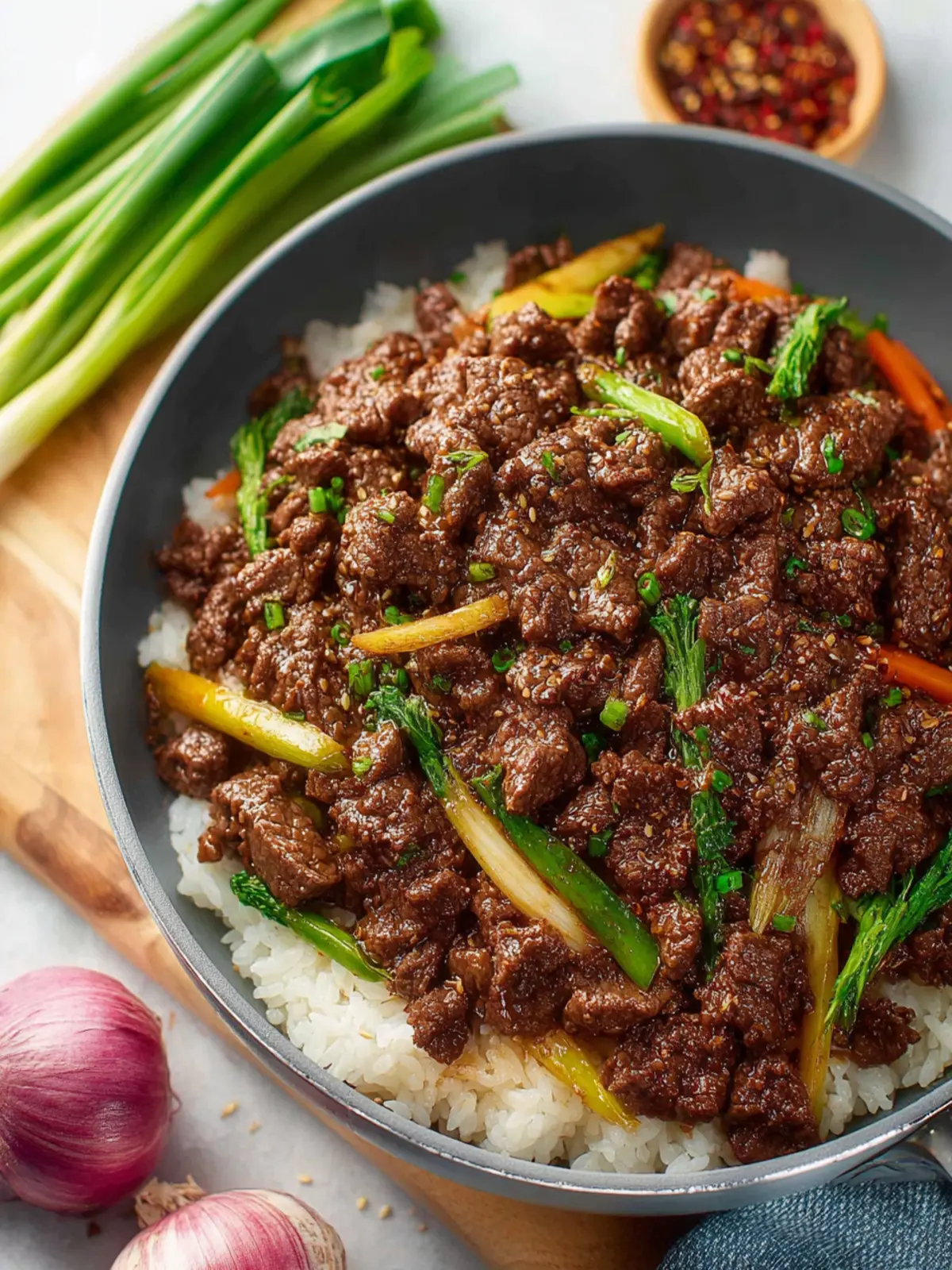 Korean Beef Bowls Recipe First Image
