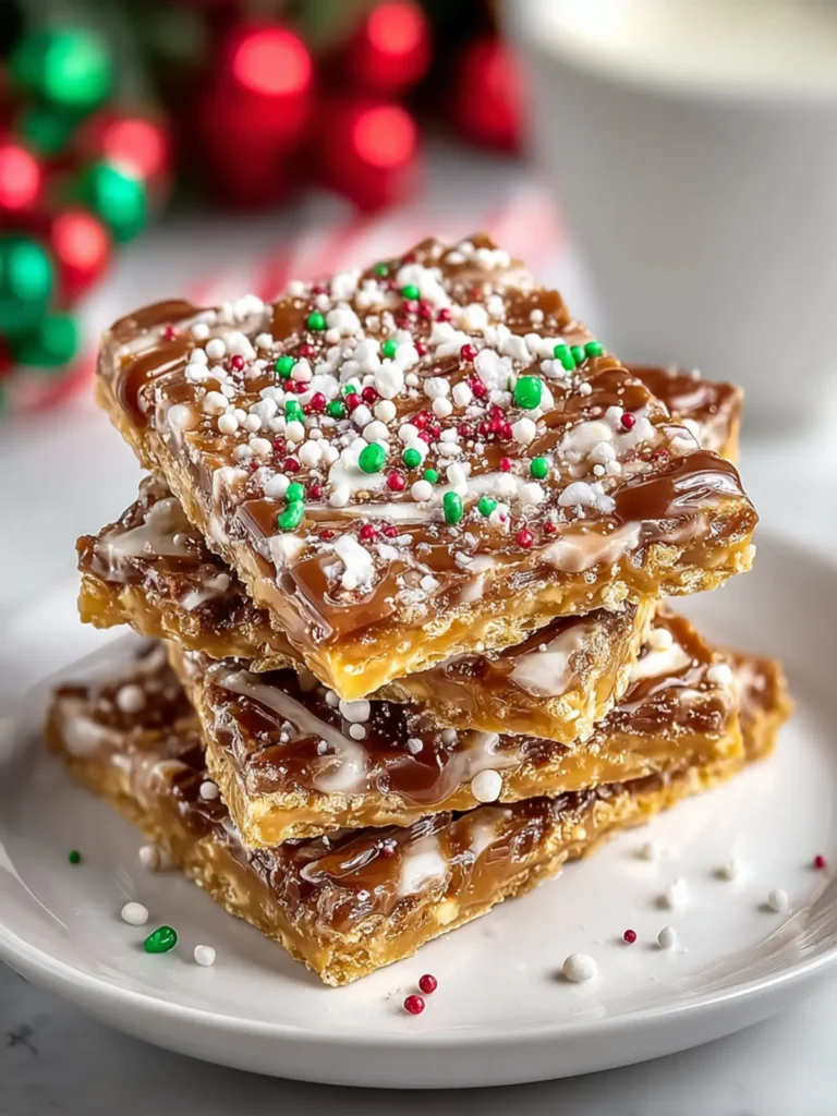 Irresistible Christmas Crack Saltine Toffee Recipe First Image