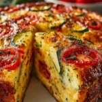 Crustless Zucchini Tomato Quiche First Image