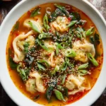15-Minute Spicy Dumpling Soup – A Cozy, Fiery Comfort Bowl for Busy Nights First Image