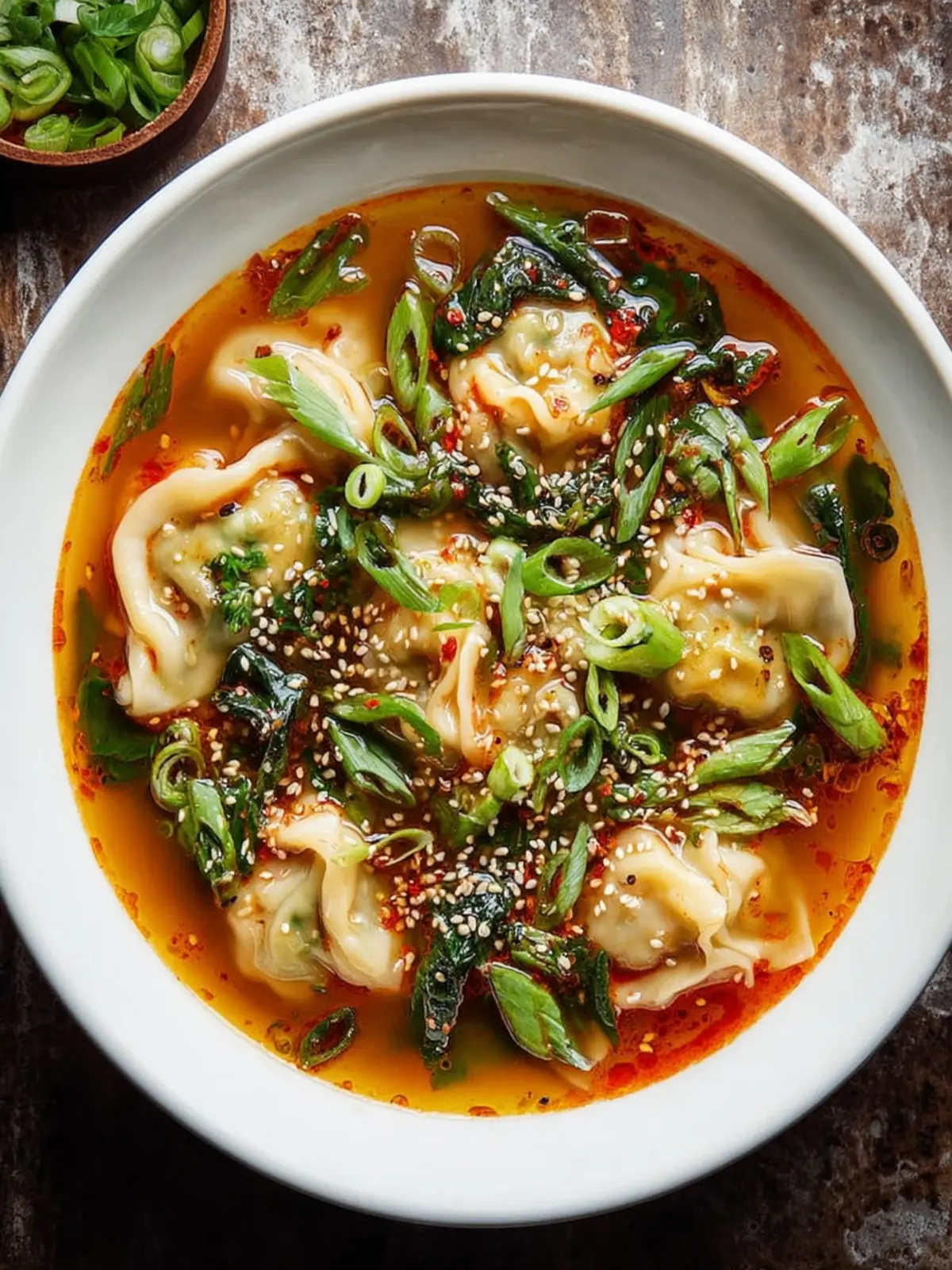 15-Minute Spicy Dumpling Soup – A Cozy, Fiery Comfort Bowl for Busy Nights First Image