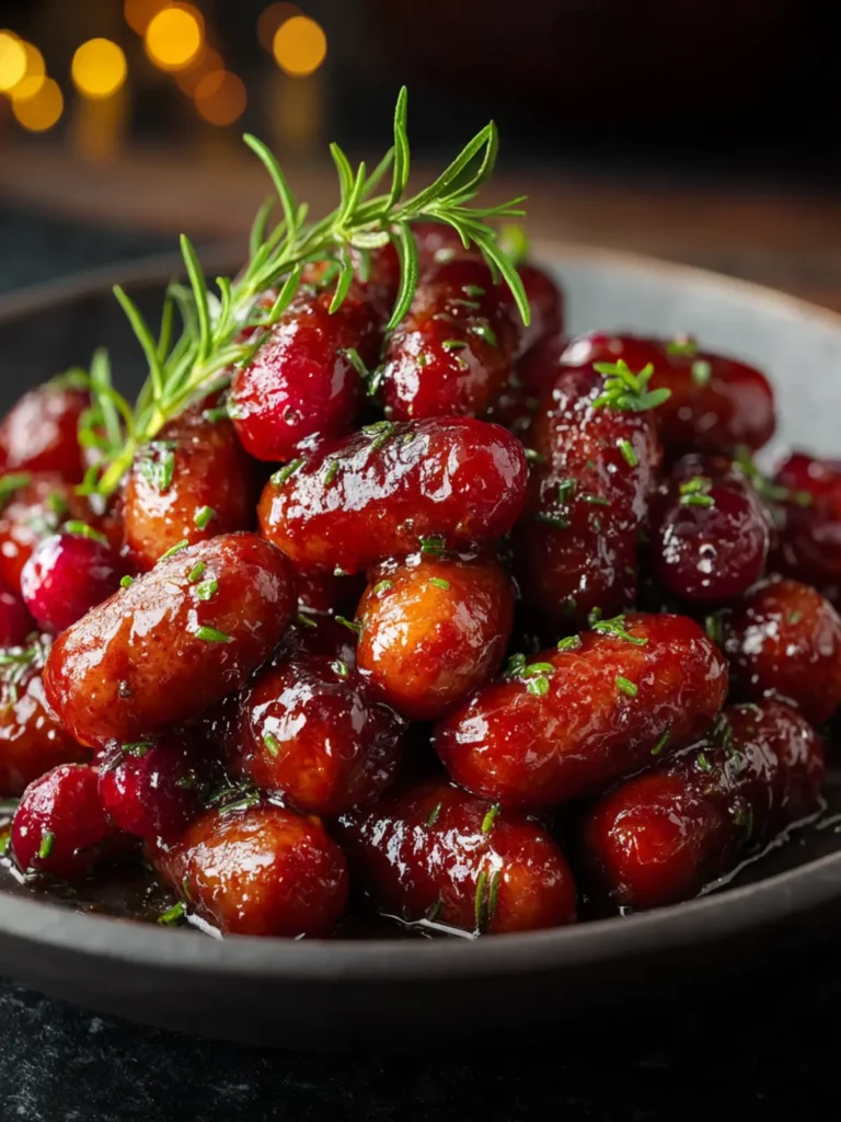Cranberry Little Smokies with Hot Honey First Image