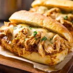 Crock Pot French Dip Chicken Sandwiches First Image