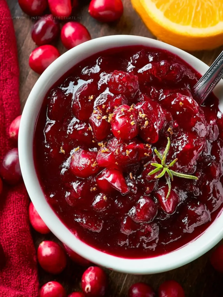 Instant Pot Cranberry Sauce First Image