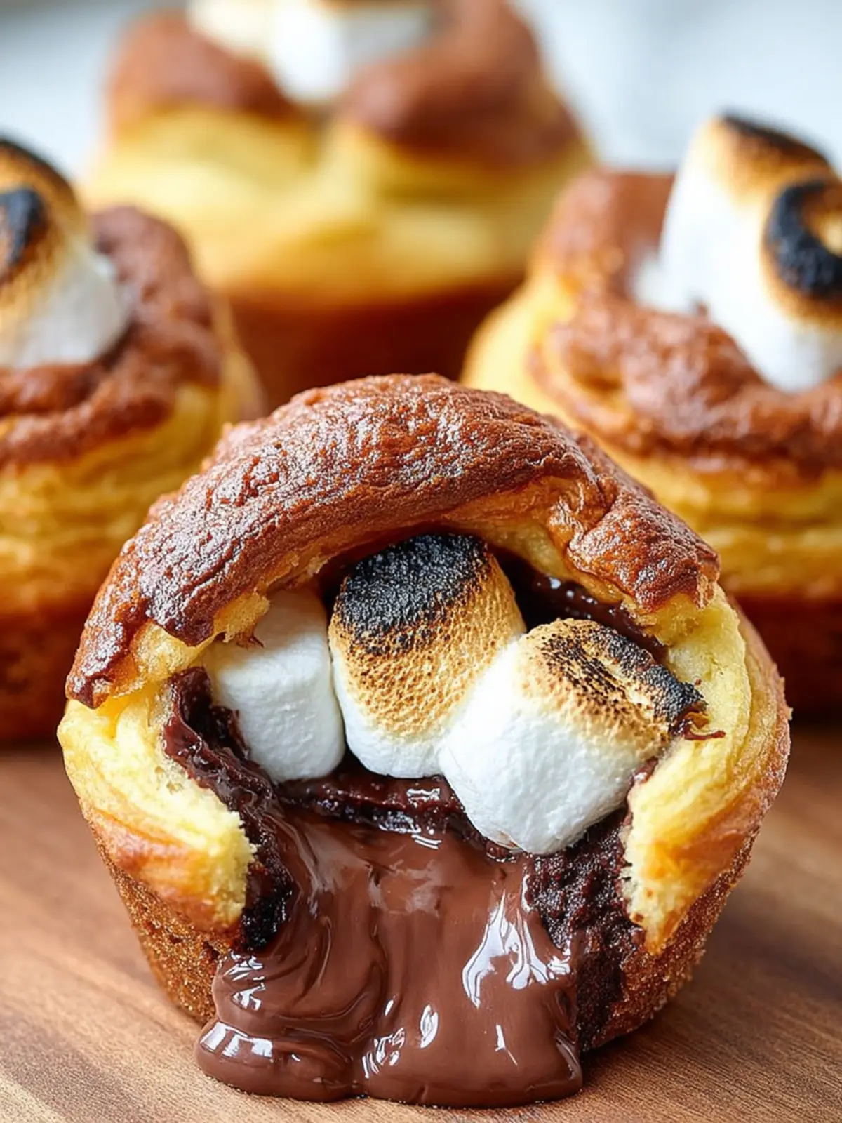 Nutella S’mores Crescent Muffins First Image