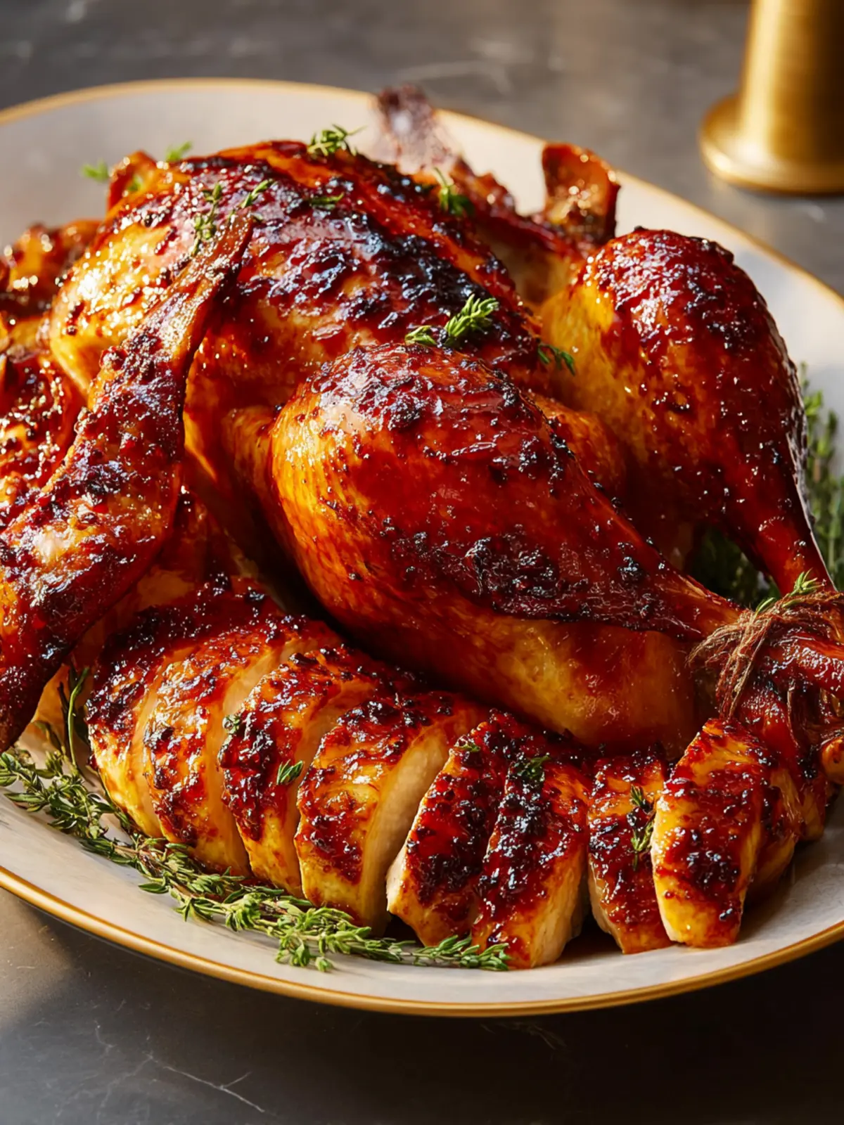 Delicious Maple Butter Glazed Turkey Recipe for Holidays First Image