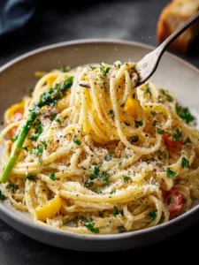 One Pot Garlic Butter Pasta First Image