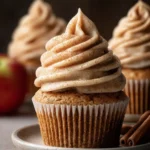 Apple Cider Cupcakes with Spiced Buttercream Frosting First Image
