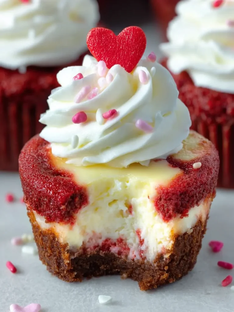 Red Velvet Cheesecake Cupcakes First Image