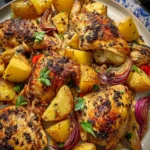Easy Sheet Pan Chicken and Potatoes Recipe First Image