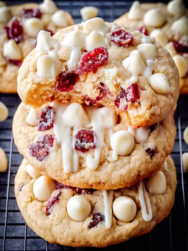 Irresistible White Chocolate Cranberry Cookies Recipe First Image