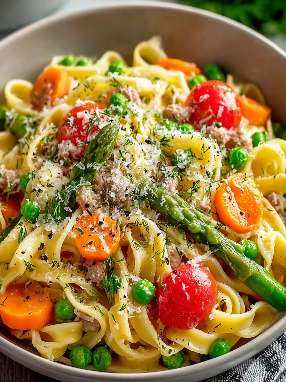 Vibrant Herby Spring Pasta Salad With Protein Recipe First Image