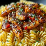 Honey Pepper Chicken Pasta Recipe First Image