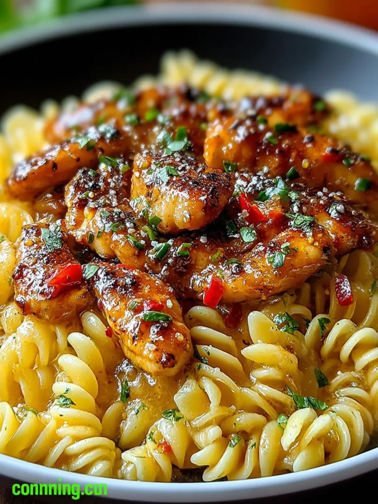 Honey Pepper Chicken Pasta Recipe First Image
