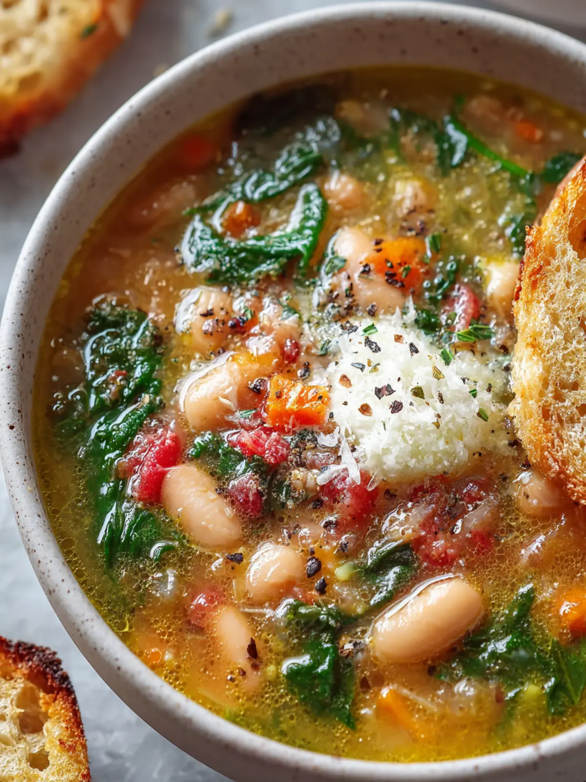Cozy White Bean & Spinach Soup: A Warm Embrace First Image