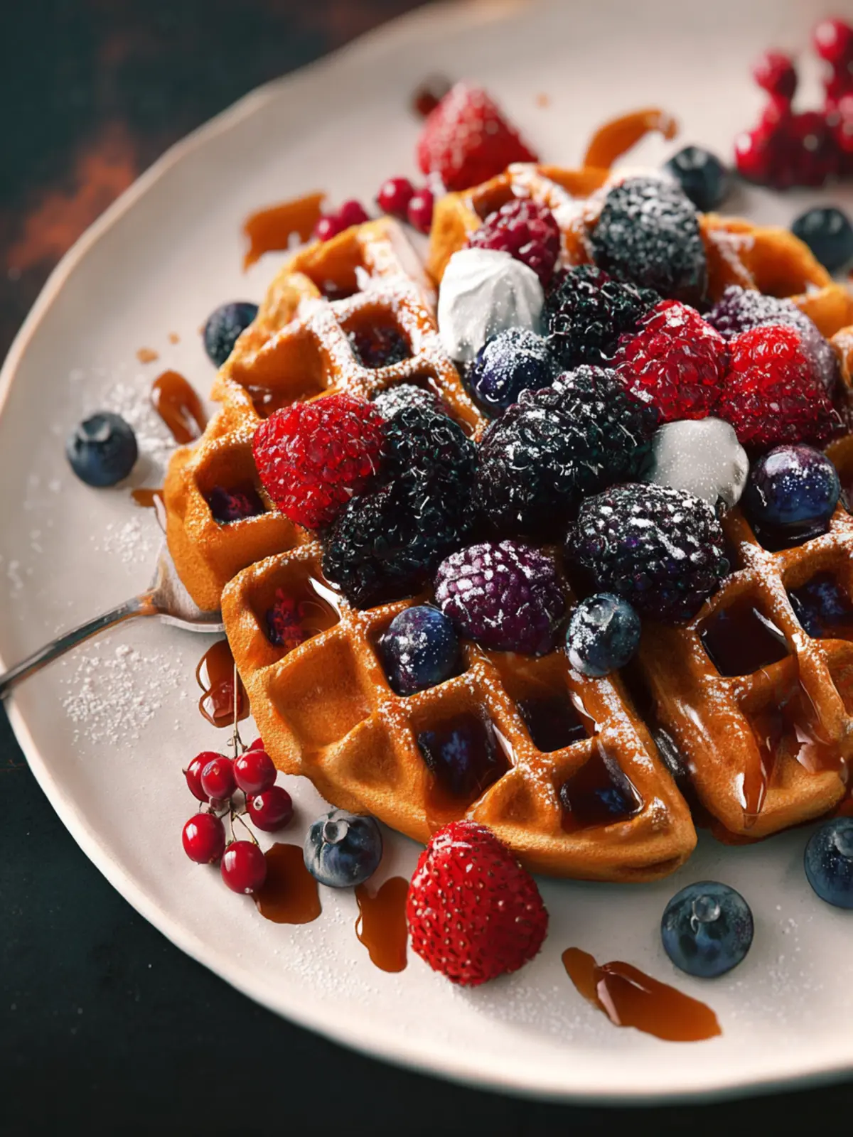 Healthy Waffle Recipe First Image