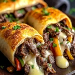 Keto Philly Cheesesteak Rolls First Image