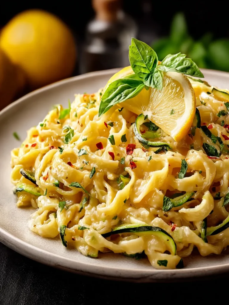 Zucchini Lemon Pasta: A Refreshing Summer Delight First Image