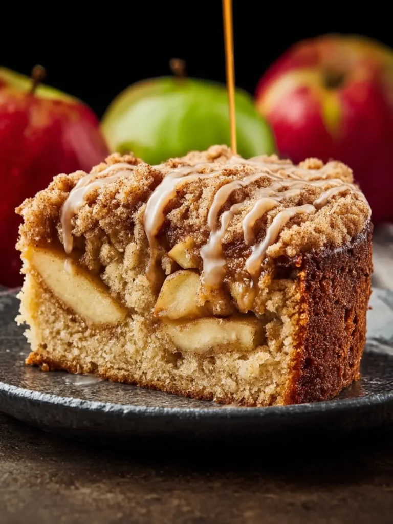 Spiced Apple Coffee Cake with Cider Glaze First Image