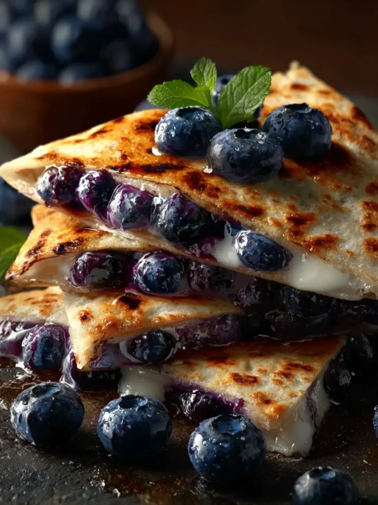 Blueberry Breakfast Quesadilla First Image