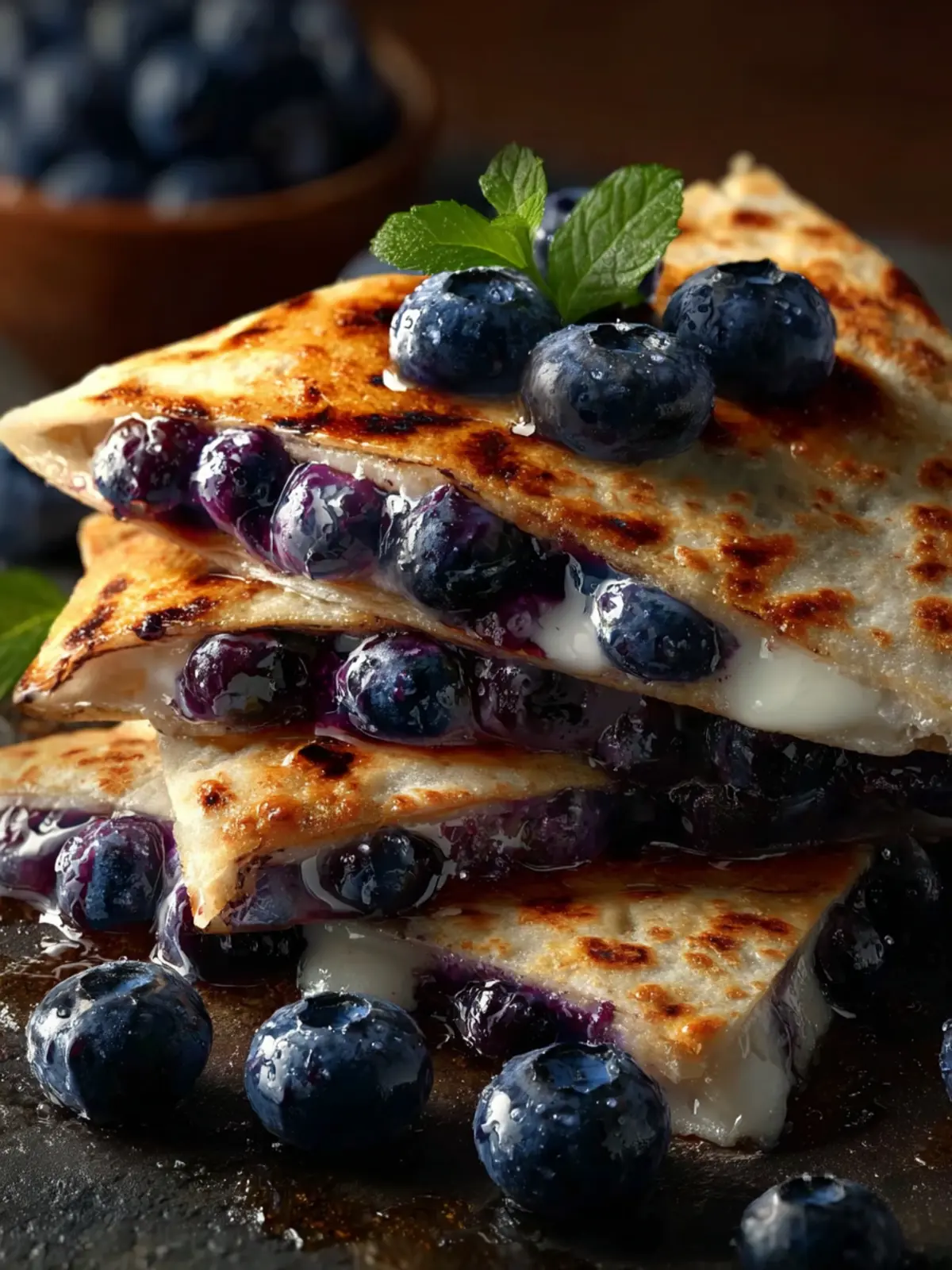 Blueberry Breakfast Quesadilla First Image