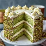 Irresistible Pistachio Mascarpone Layer Cake for Celebrations First Image