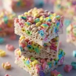Lucky Charms No Bake Cookie Bars First Image