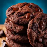 Triple Chocolate Cookies First Image