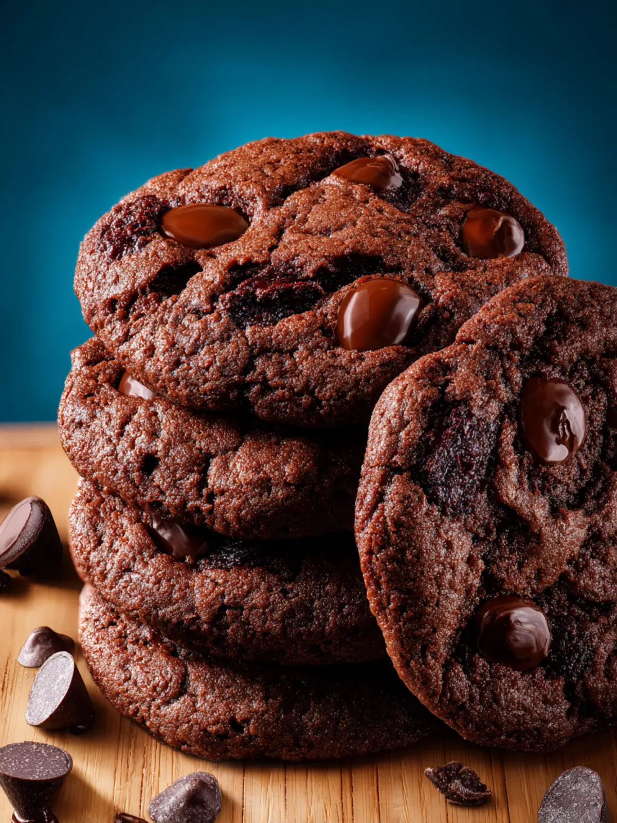 Triple Chocolate Cookies First Image