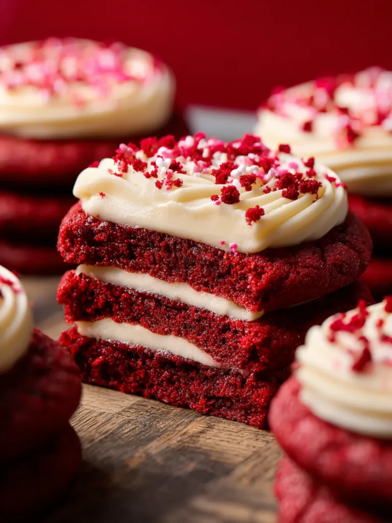 Red Velvet Cupcake Cookies First Image